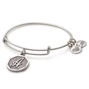 Alex and Ani Initial Charm Bangle